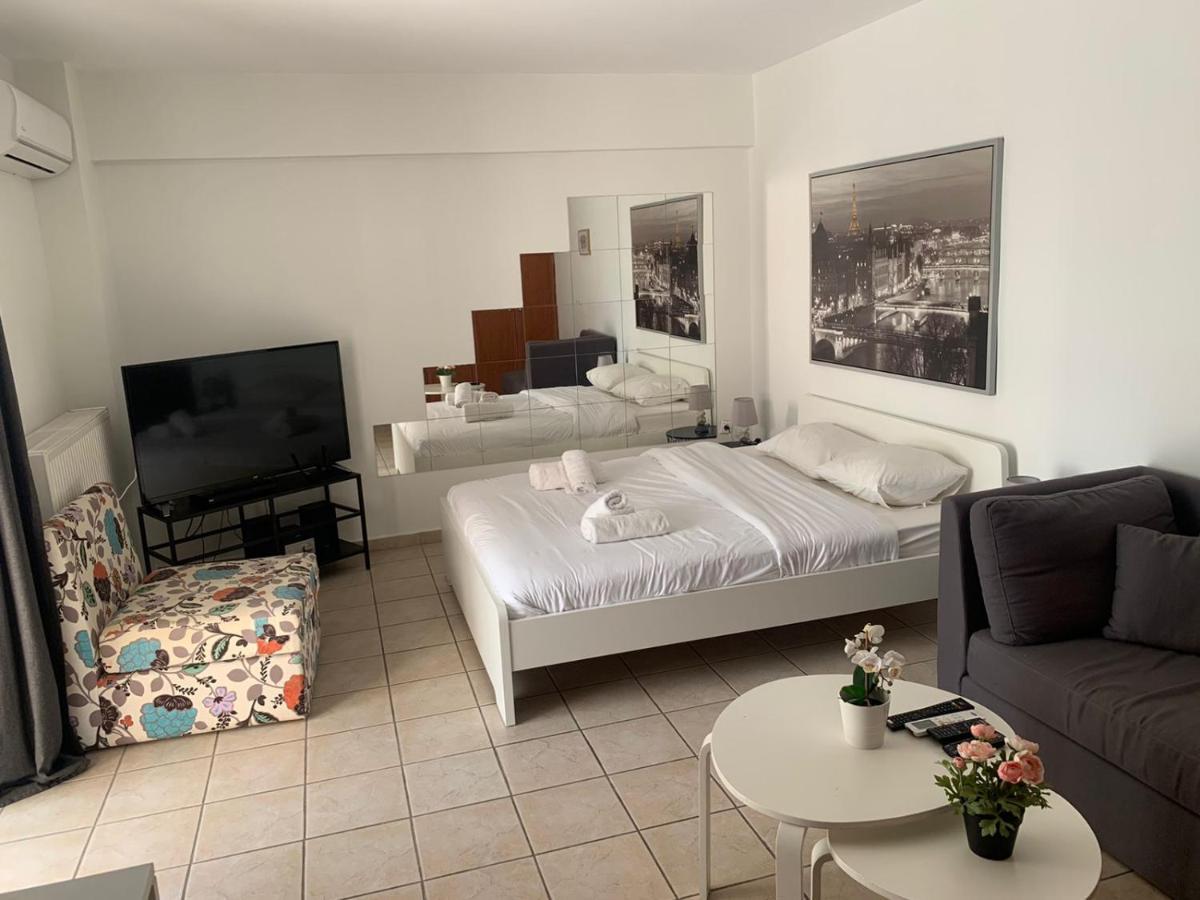 Modern Studio Large Veranda -Metro Station Suggrou Apartamento Atenas Exterior foto